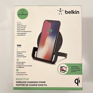 Belkin wireless charging stand for iPhone X, 8 plus, GalaxyS8+, Galaxy Note8